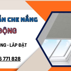 Rèm trần tự động hệ cuốn tấm phẳng